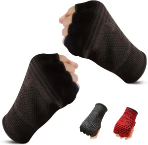 JPP Boxing Hand Wraps Inner Gloves Men Women, Half Finger Elasticated Bandages, Under Mitts Fist Protection, Muay Thai, Kickboxing, MMA, Martial Arts Speed Bag Punching Training