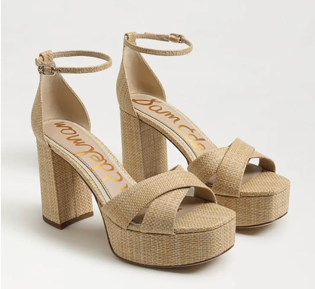 Jullian Platform Heel -Beechwood Weave