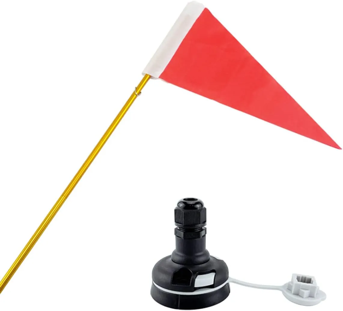 Kayak Flag Track Mount Canoe Safety Flag Pole Base Kit for Boat Yacht Dinghy DIY Accessories, Pool