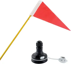 Kayak Flag Track Mount Canoe Safety Flag Pole Base Kit for Boat Yacht Dinghy DIY Accessories, Pool
