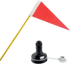 Kayak Flag Track Mount Canoe Safety Flag Pole Base Kit for Boat Yacht Dinghy DIY Accessories