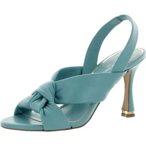 Kenneth Cole Women's Women's Blanche 85 Knot Slingback Heeled Sandal, Porcelain Blue, 7