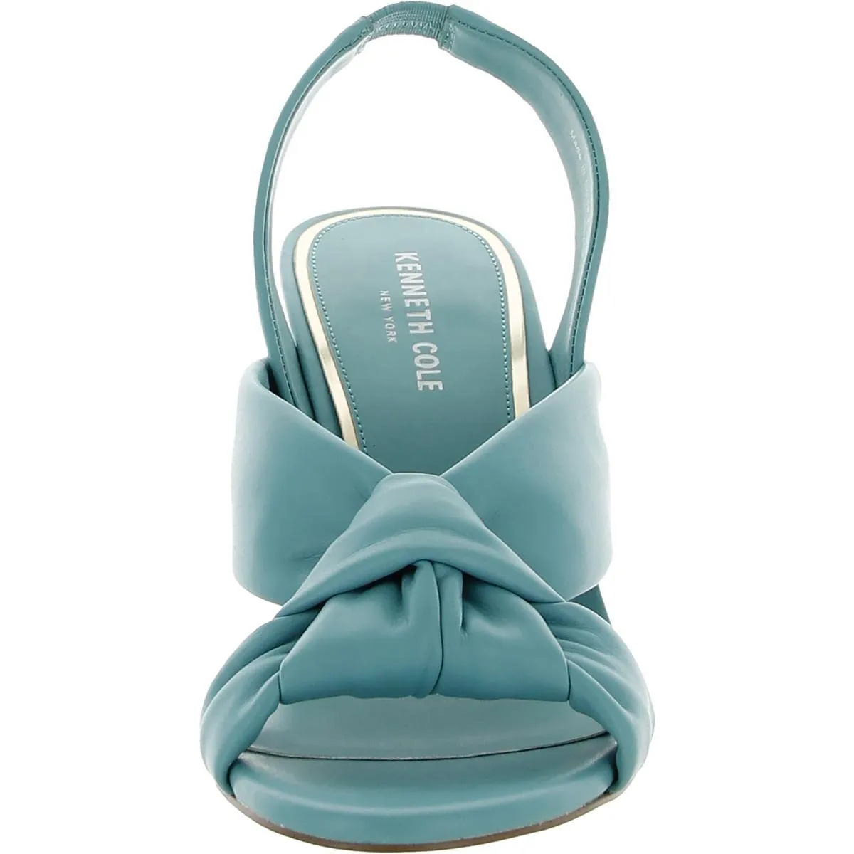 Kenneth Cole Women's Women's Blanche 85 Knot Slingback Heeled Sandal, Porcelain Blue, 7