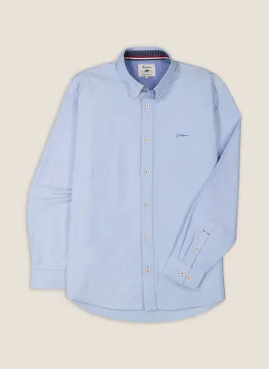 Kidman Mens Aberdeen Long Sleeve Shirt - Pale Blue