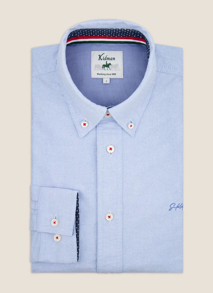Kidman Mens Aberdeen Long Sleeve Shirt - Pale Blue