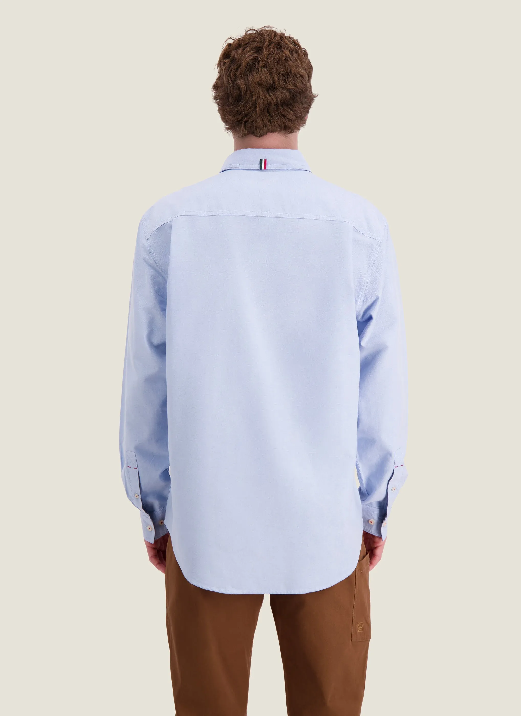 Kidman Mens Aberdeen Long Sleeve Shirt - Pale Blue