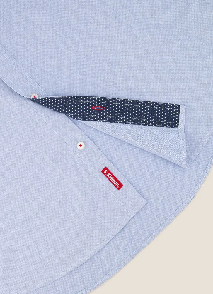 Kidman Mens Aberdeen Long Sleeve Shirt - Pale Blue