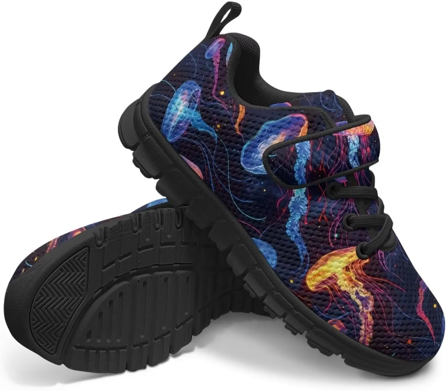 Kids Lightweight Strap Athletic Tennis Shoes Animal Sneakers Breathable Sports Running Walking Shoes for Boys Girls US 11-15
