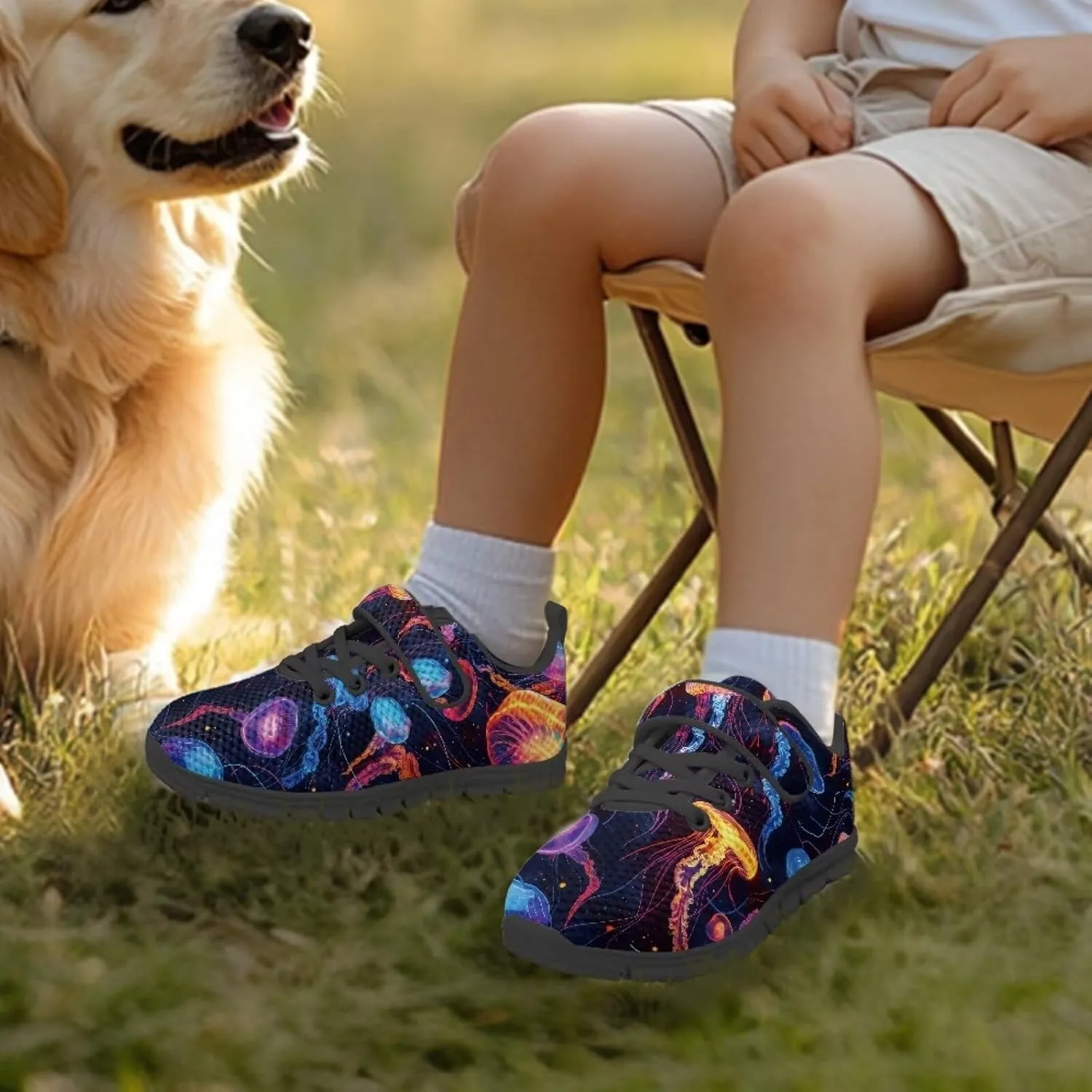 Kids Lightweight Strap Athletic Tennis Shoes Animal Sneakers Breathable Sports Running Walking Shoes for Boys Girls US 11-15
