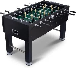 Large 55" Foosball Table Adult Size, Competition Full Size Soccer Game Table with 2 Balls, Leg Levelers & Heavy-Duty Legs, Arcade Football Table for Kids Family, Game Room
