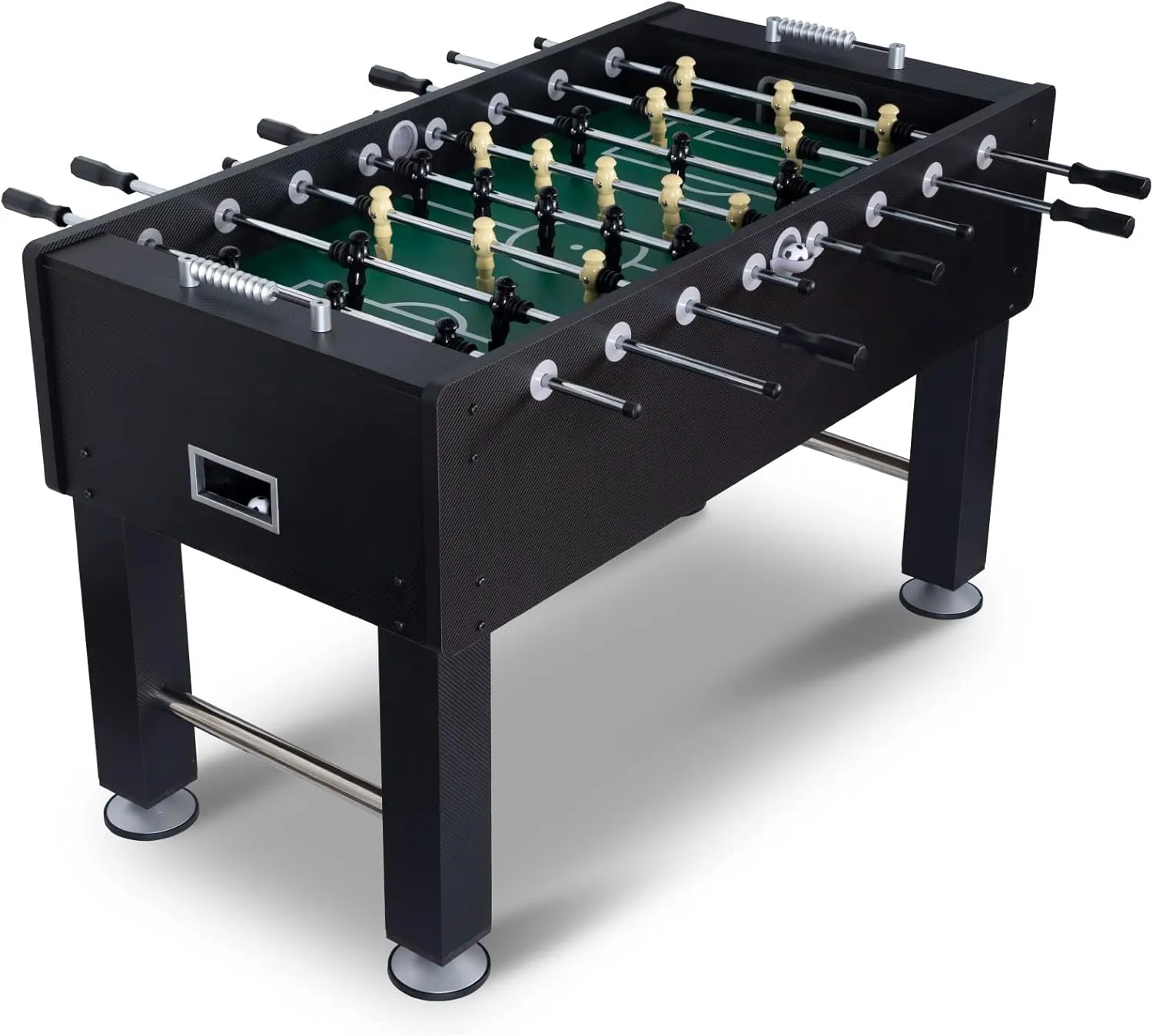 Large 55" Foosball Table Adult Size, Competition Full Size Soccer Game Table with 2 Balls, Leg Levelers & Heavy-Duty Legs, Arcade Football Table for Kids Family, Game Room