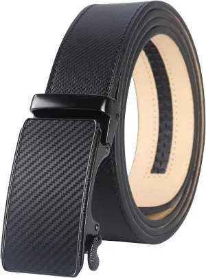 Lavemi Men's Real Leather Ratchet Dress Casual Belt, Cut to Exact Fit,Elegant Gift Box