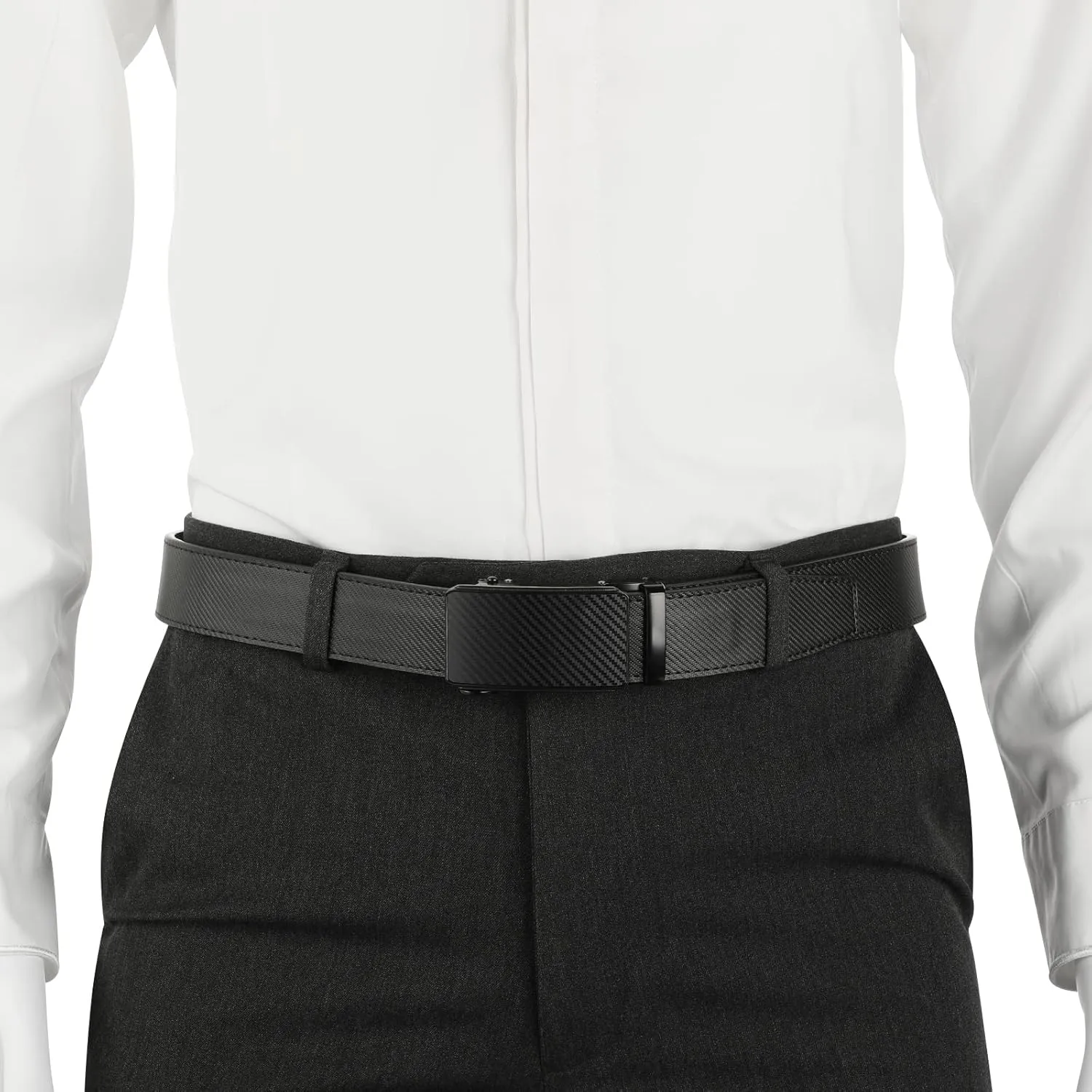 Lavemi Men's Real Leather Ratchet Dress Casual Belt, Cut to Exact Fit,Elegant Gift Box