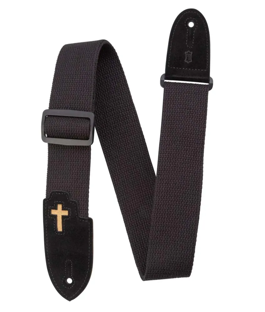 Levy's MC8C-BLK 2" Cotton Guitar Strap - Black
