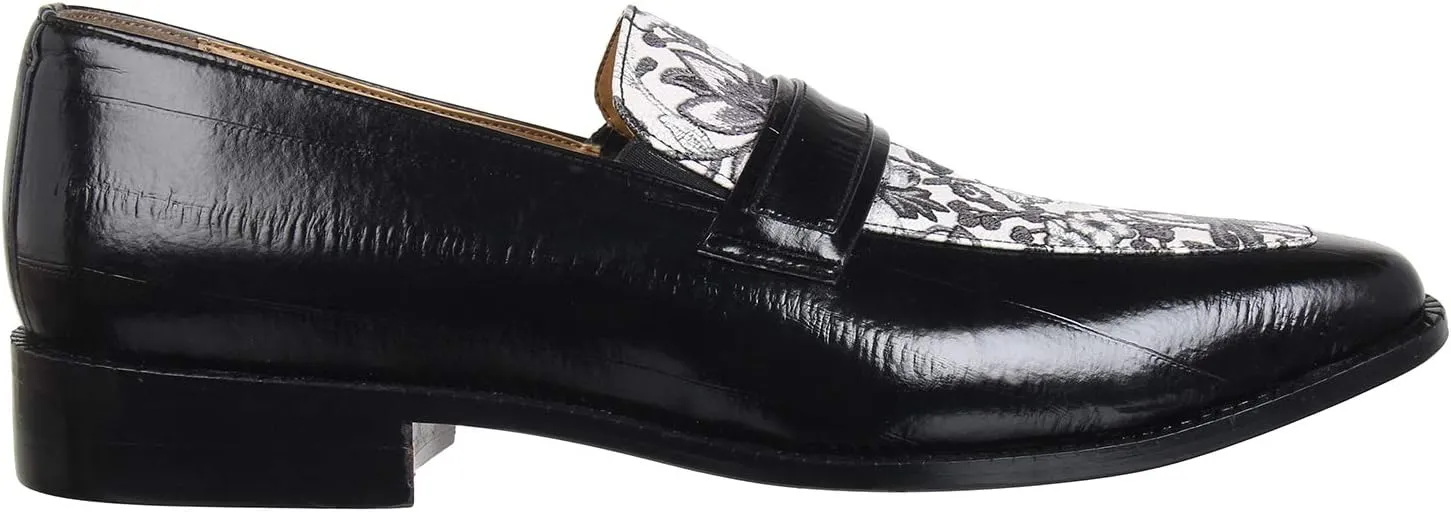 LIBERTYZENO Mens Genuine Leather Adults Tassel Loafer Slip On Dress Shoes for Prom Graduation