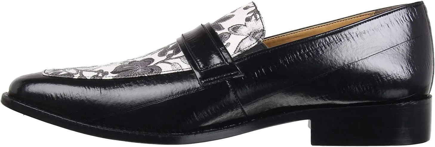 LIBERTYZENO Mens Genuine Leather Adults Tassel Loafer Slip On Dress Shoes for Prom Graduation