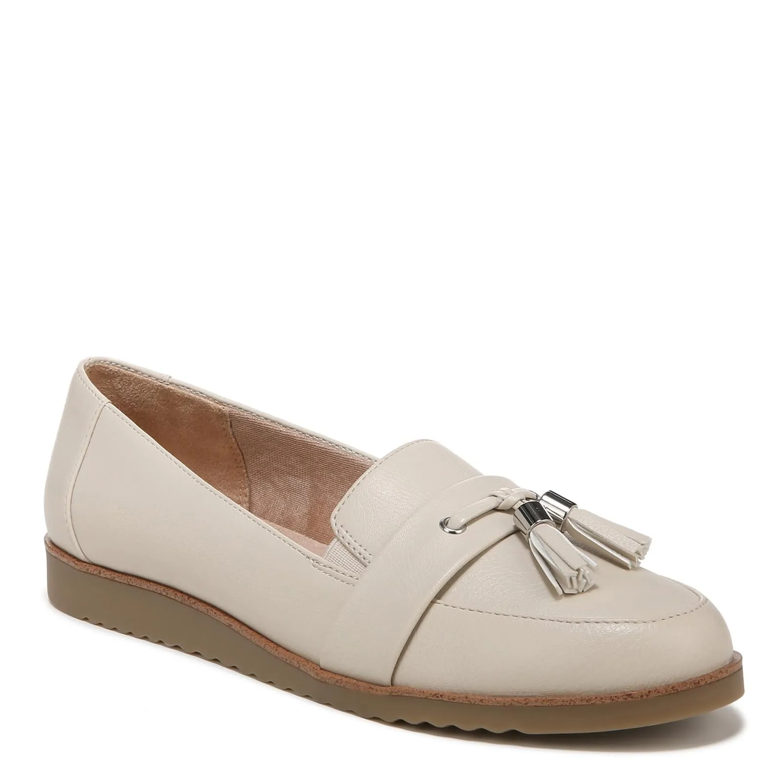 LifeStride Womens Zee Tassel Loafer Bone 10 W