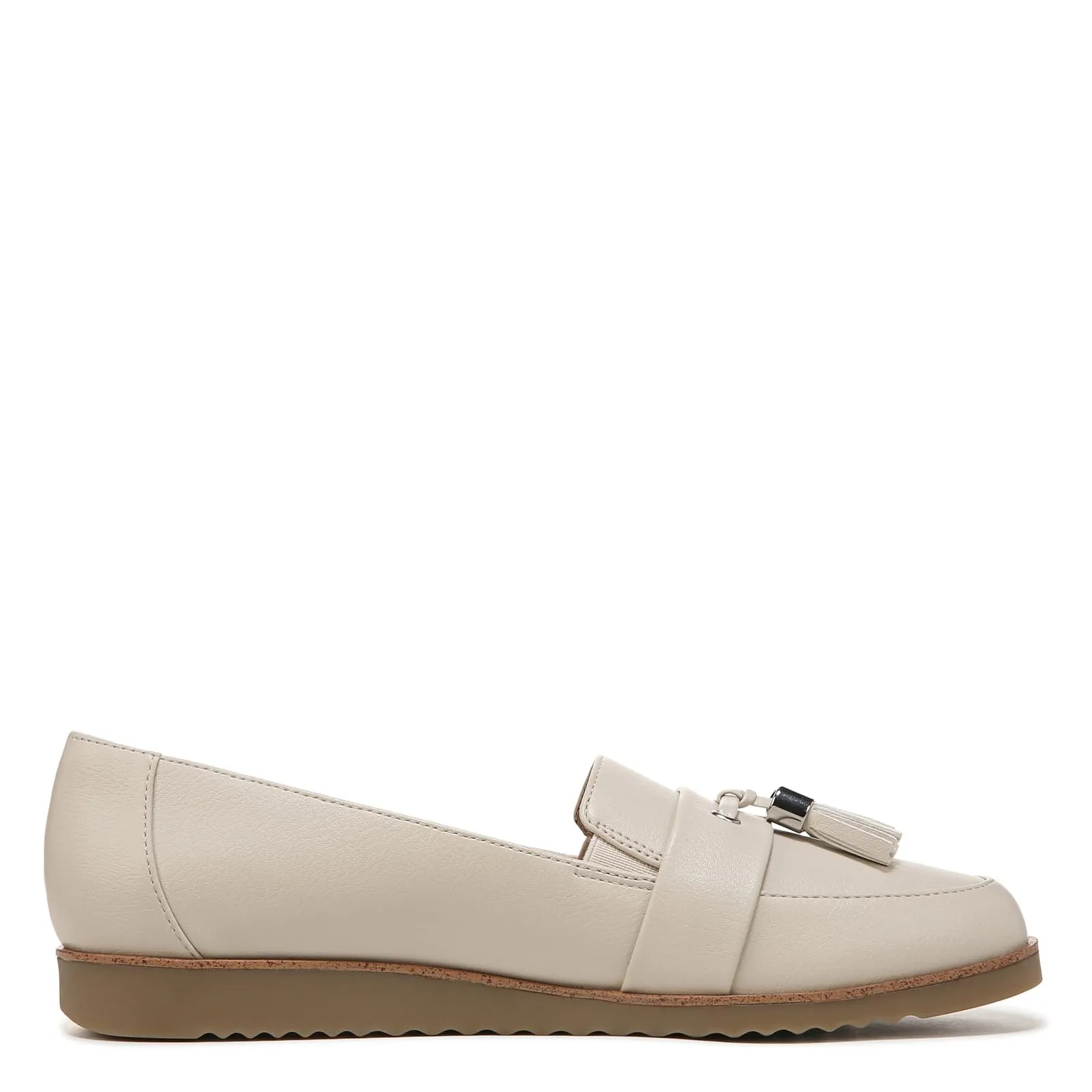 LifeStride Womens Zee Tassel Loafer Bone 10 W