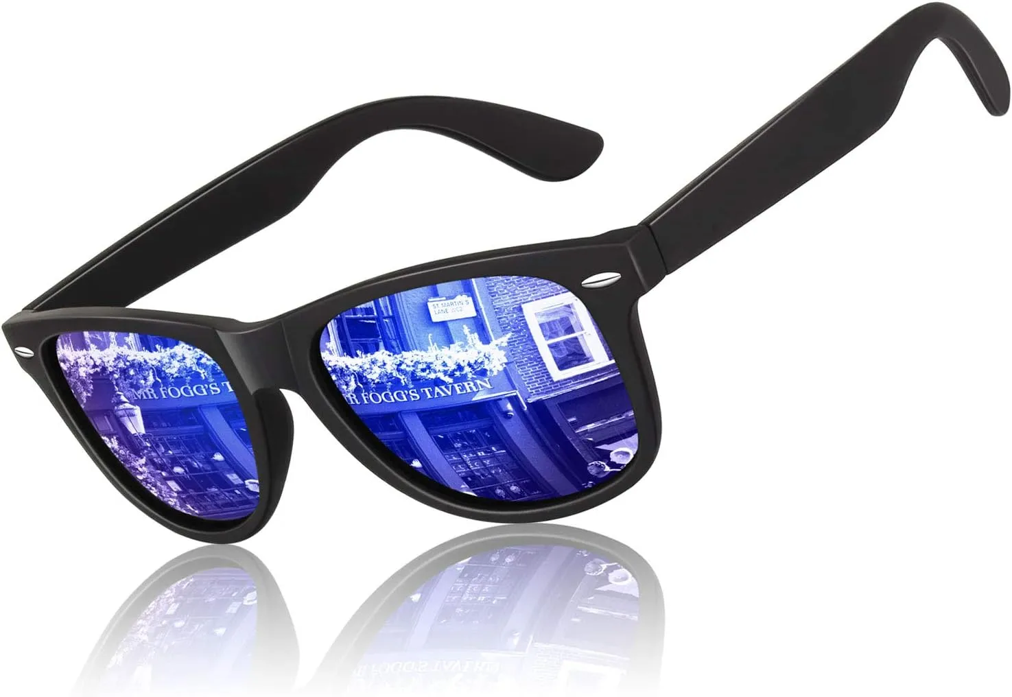 LINVO Polarized Sunglasses for Men Driving Sun glasses Shades 80's Retro Style Design Square