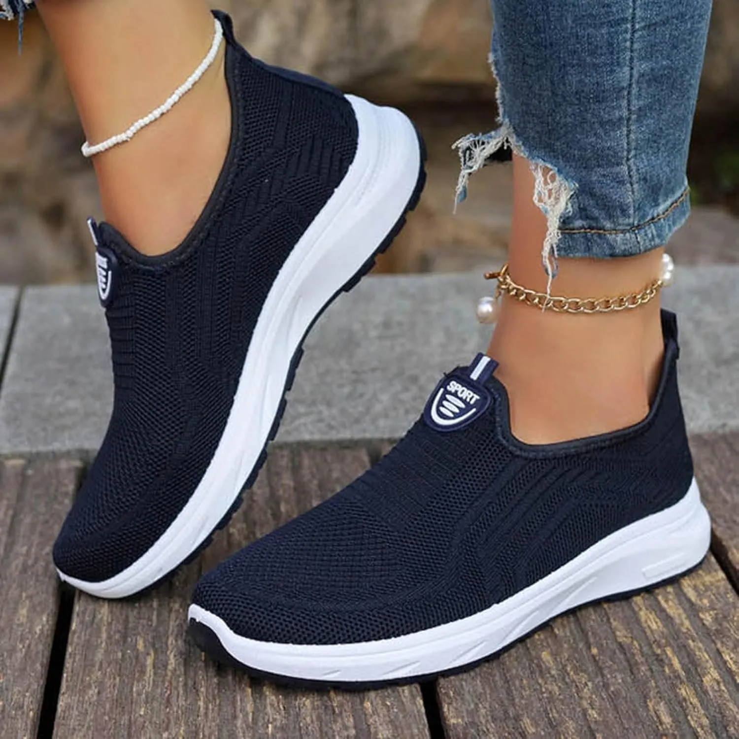 Loafers for Women Casual Women's Comfortable & Lightweight Loafers Slip On Sneakers Flat Women Water River Rafting Shoes
