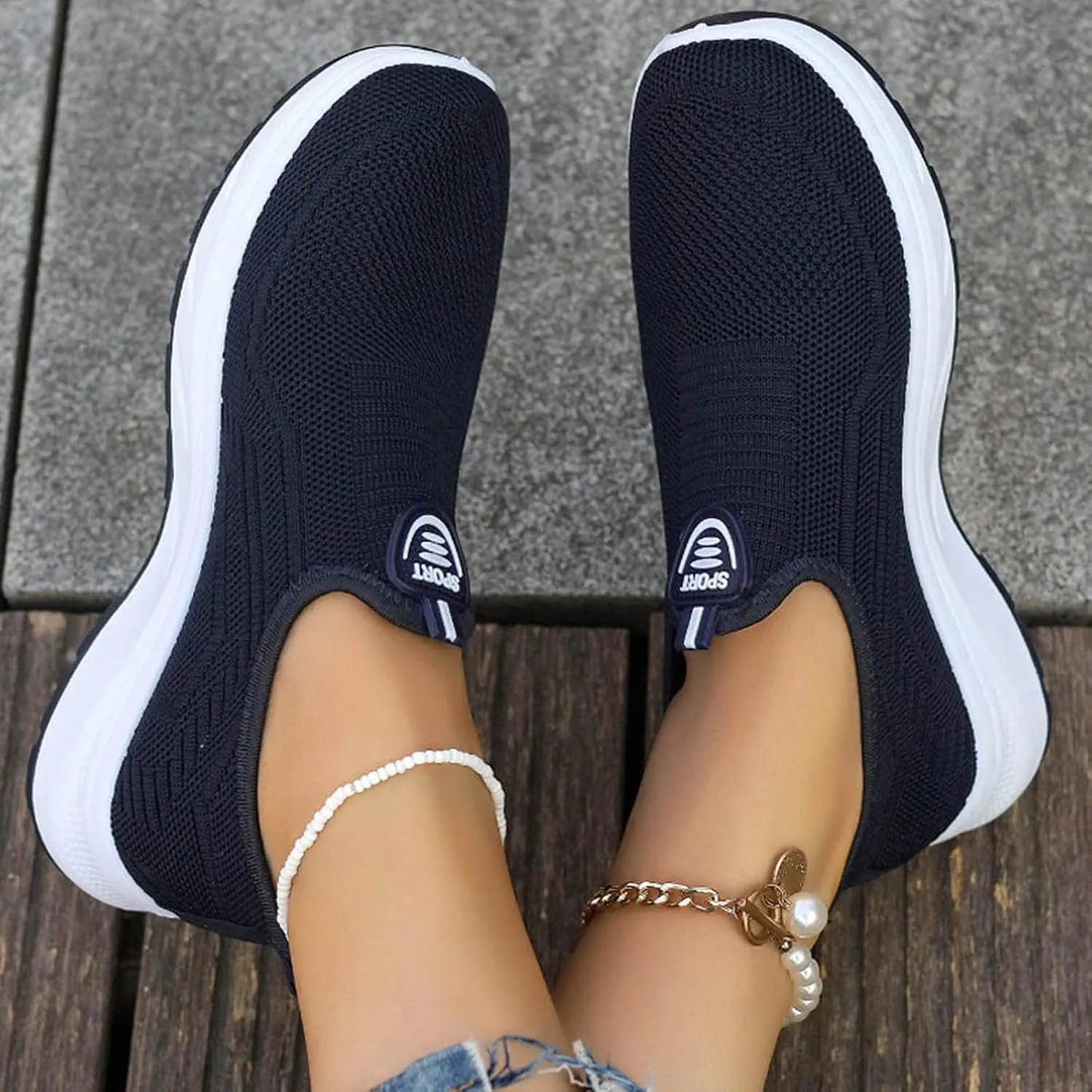 Loafers for Women Casual Women's Comfortable & Lightweight Loafers Slip On Sneakers Flat Women Water River Rafting Shoes