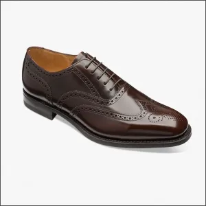 Loake 302 Classic Brogue Dark Brown Oxford Shoe Size 6.5 Only/