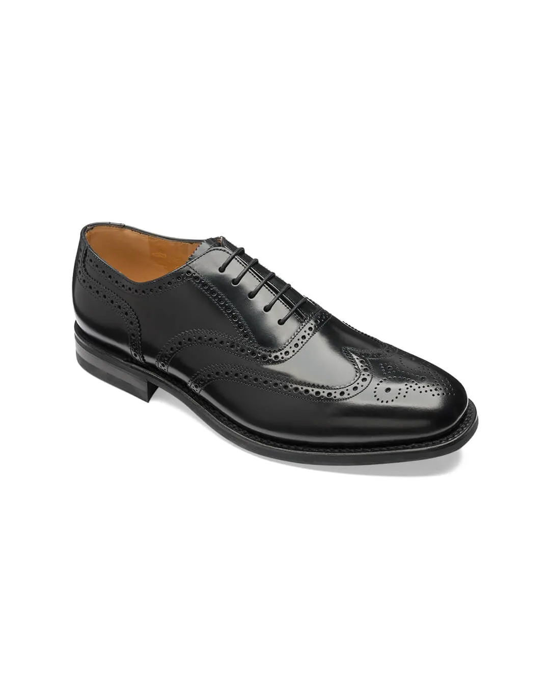 Loake Black 302 Oxford Wingtip Brogues Shoes