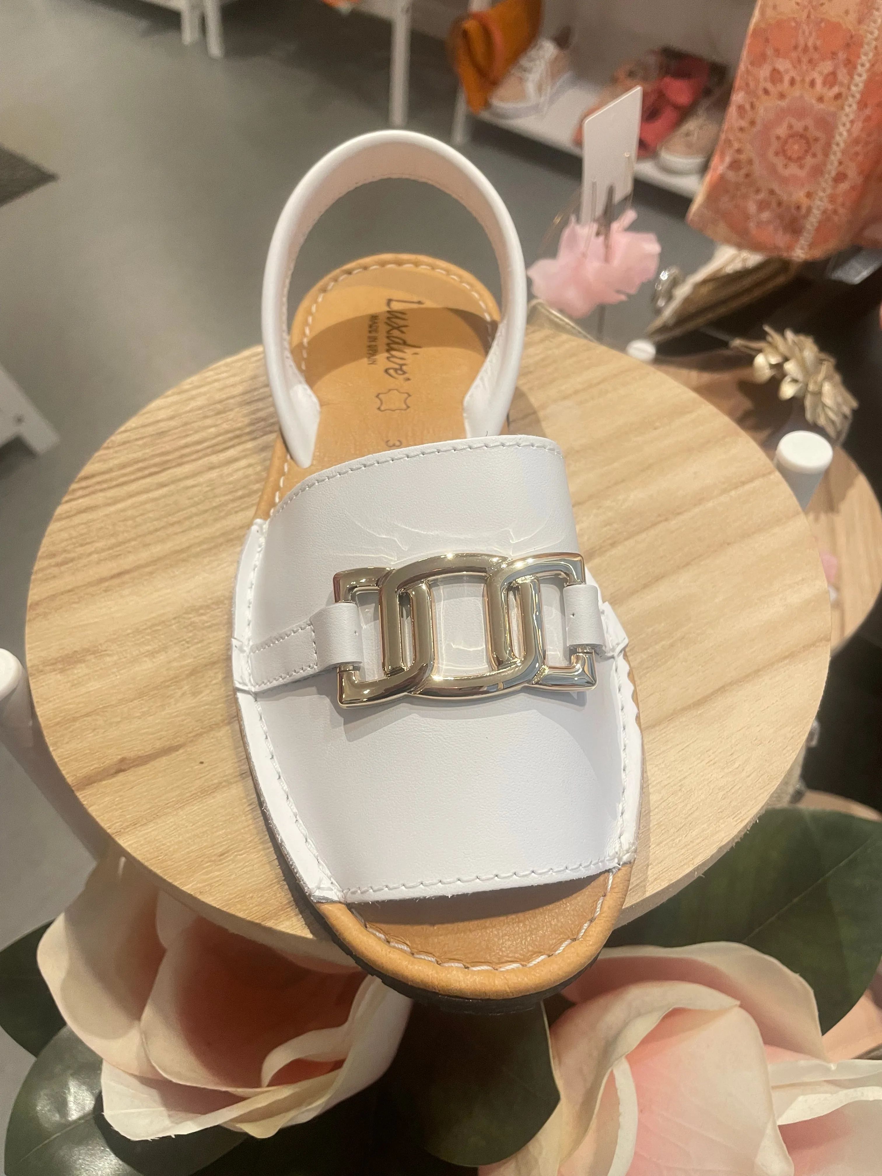 Luxdive - 4281 Blanco White with Gold Buckle