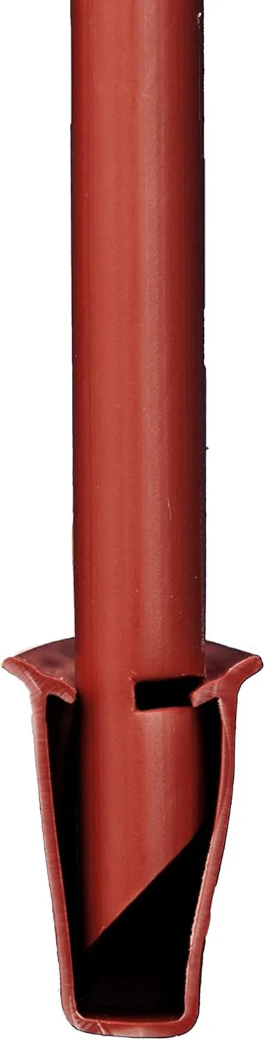 Made in America - Viper Channel Bottom Locking Track for Chain Link Fence Slats (Redwood)