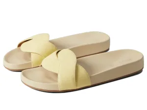 Madewell The Vegan Irina Slide Sandal Lemon Custard 8 M