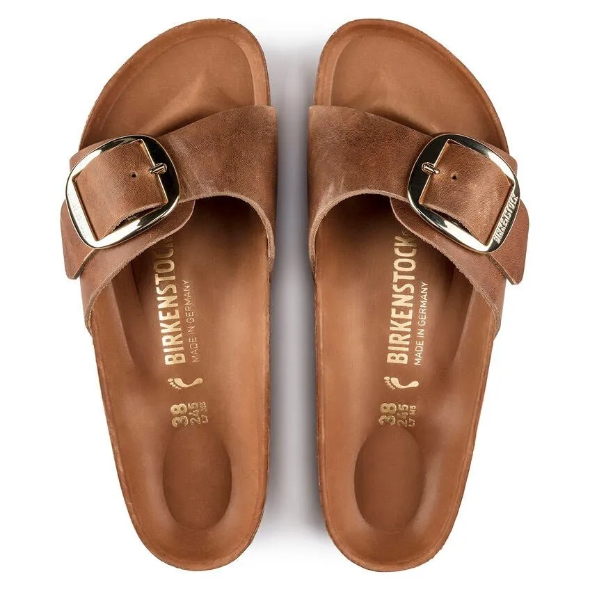 Madrid Big Buckle | Oiled Leather | Cognac