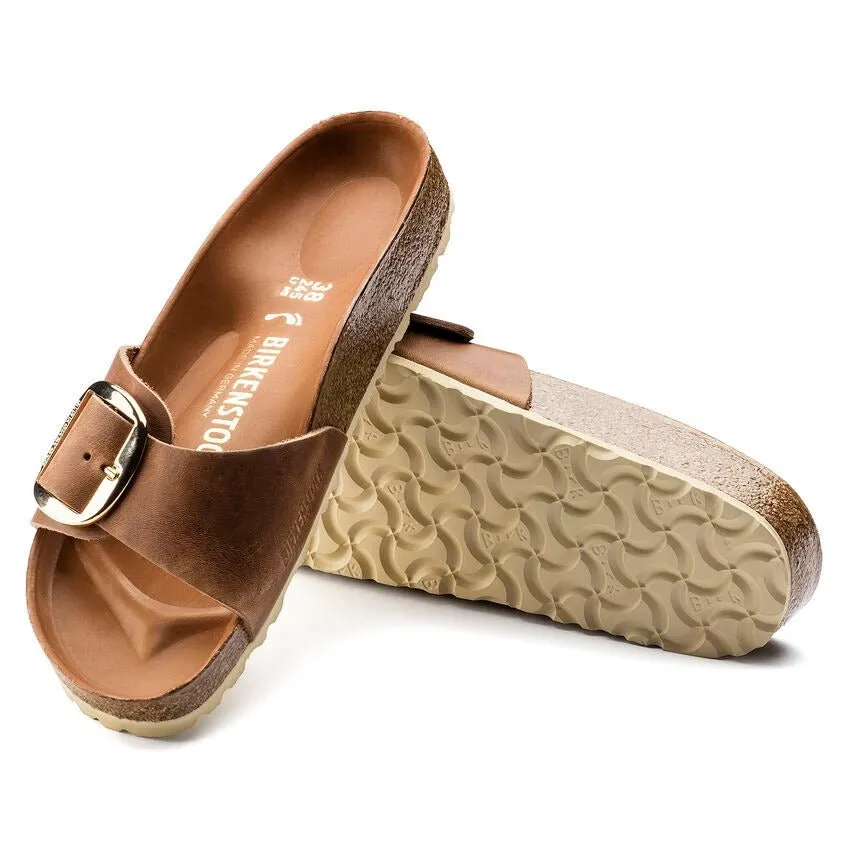 Madrid Big Buckle | Oiled Leather | Cognac
