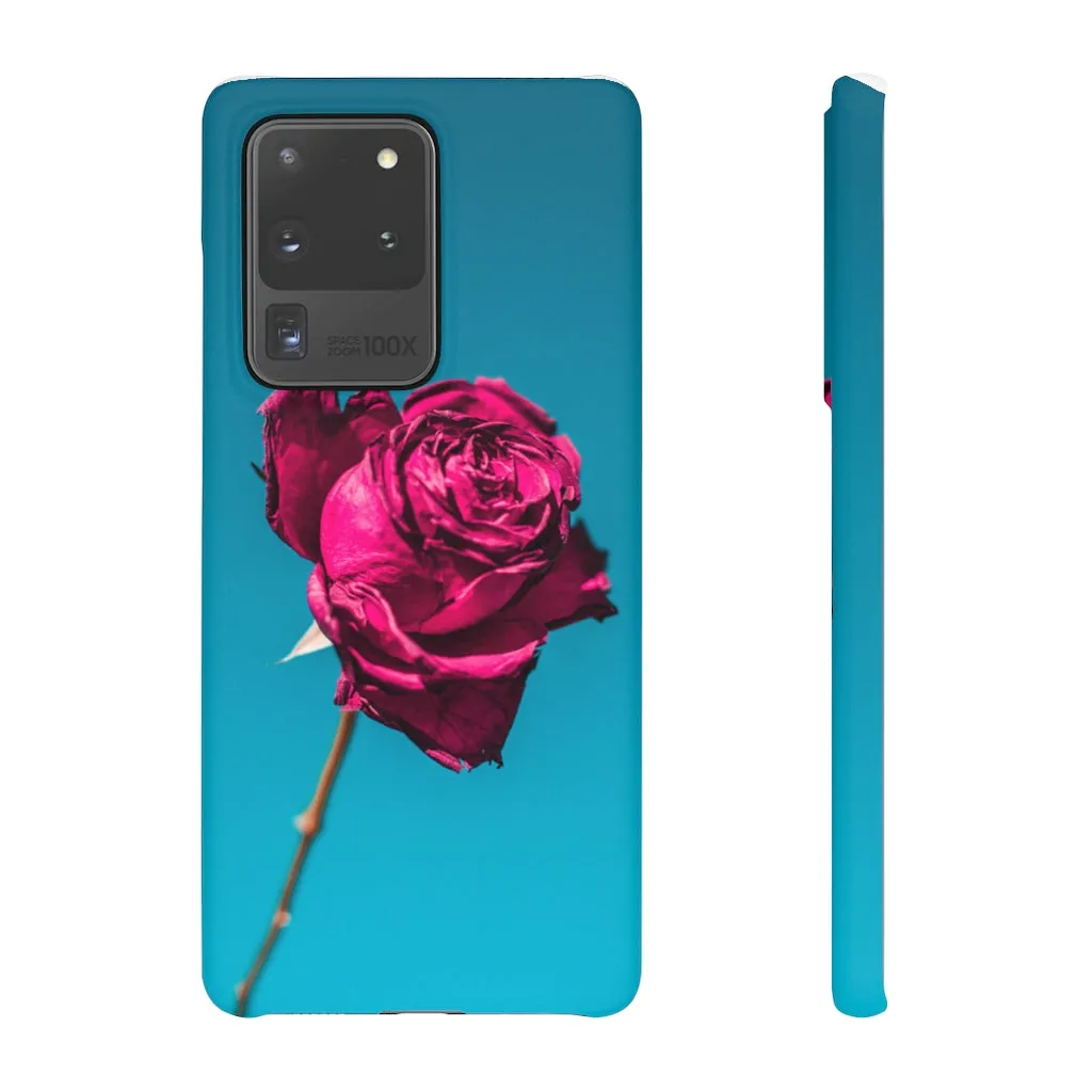 Marine Sky Rose Snap Case