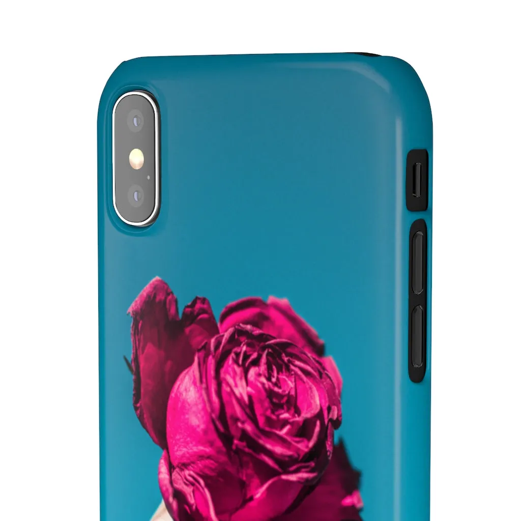 Marine Sky Rose Snap Case