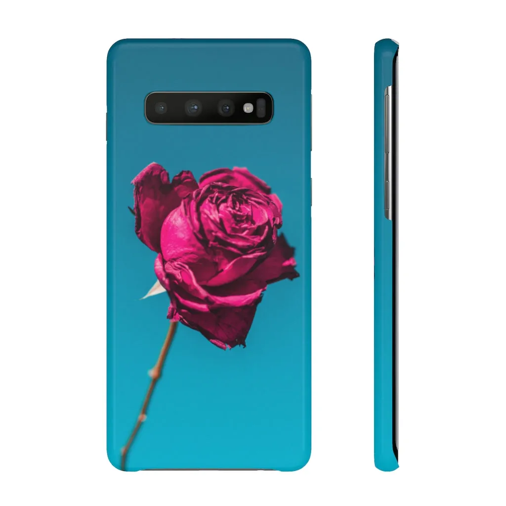 Marine Sky Rose Snap Case