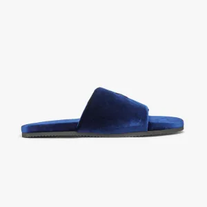 Men's Midnight Navy Velvet House Slide from Del Toro Shoes