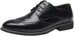 Mens Oxford Dress Shoes Business Formal Leather Lace Up Wedding Office Casual Luxury Walking Flats for Men Comfortable