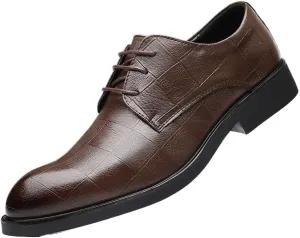 Mens Oxford Dress Shoes Business Office Leather Flats Classic Retro Fashion Wedding Party Shoes for Men Comfortable