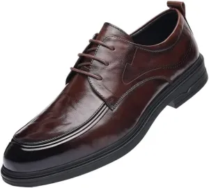 Men's Patent Leather Lace-up Dress Shoes Casual Business Classic Mens Brogue Oxfords Shoes