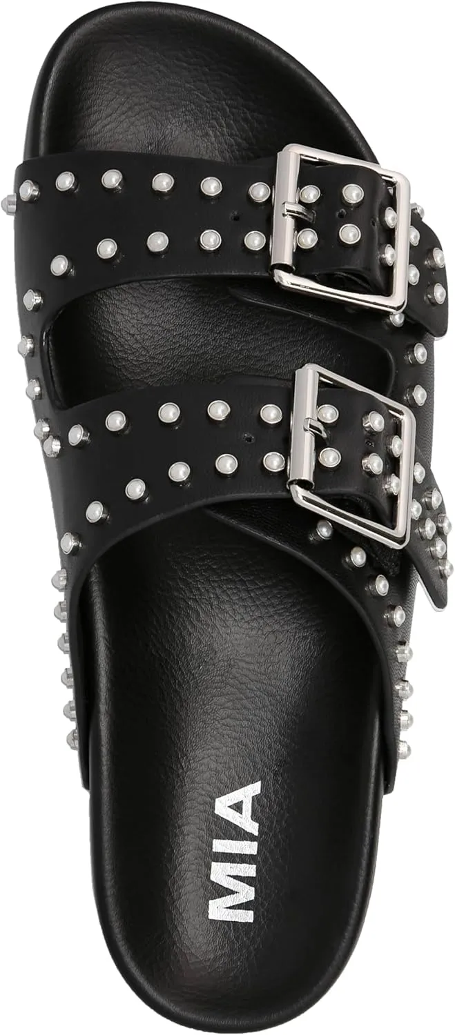 MIA Women's Brooklyn Studded Slide Sandals