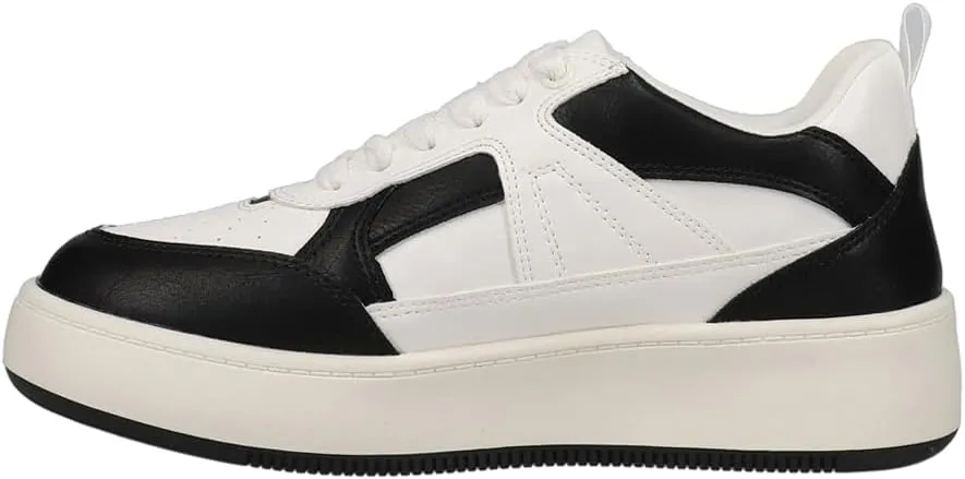 MIA Womens Dice Perforated Lace Up Sneakers Shoes Casual - White