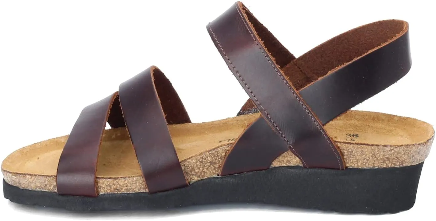 NAOT Kayla Women’s Sandals - Supportive 3-Strap Design with Backstrap, Cork & Latex Footbed - Arch Support - Travel-Friendly Comfortable Walking Sandals for All-Day Wear