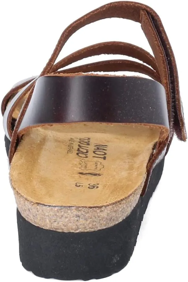 NAOT Kayla Women’s Sandals - Supportive 3-Strap Design with Backstrap, Cork & Latex Footbed - Arch Support - Travel-Friendly Comfortable Walking Sandals for All-Day Wear