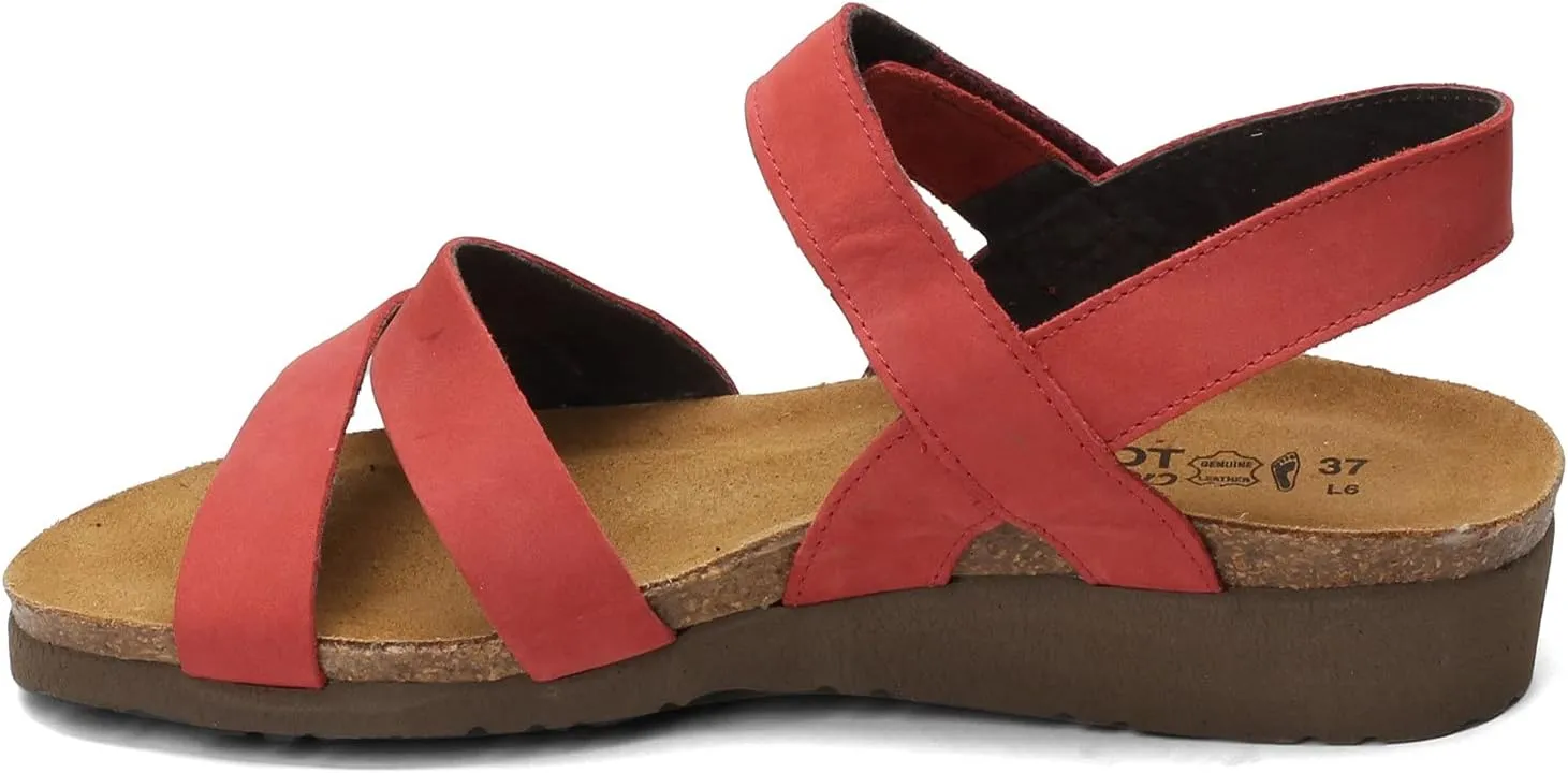 NAOT Kayla Women’s Sandals - Supportive 3-Strap Design with Backstrap, Cork & Latex Footbed - Arch Support - Travel-Friendly Comfortable Walking Sandals for All-Day Wear