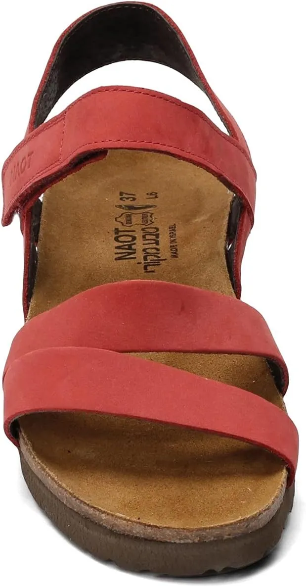 NAOT Kayla Women’s Sandals - Supportive 3-Strap Design with Backstrap, Cork & Latex Footbed - Arch Support - Travel-Friendly Comfortable Walking Sandals for All-Day Wear