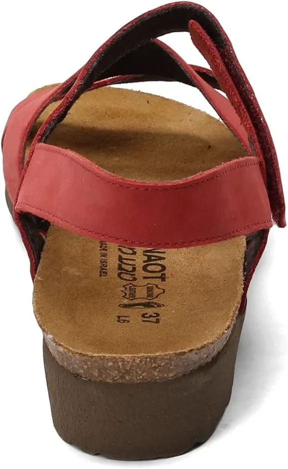 NAOT Kayla Women’s Sandals - Supportive 3-Strap Design with Backstrap, Cork & Latex Footbed - Arch Support - Travel-Friendly Comfortable Walking Sandals for All-Day Wear