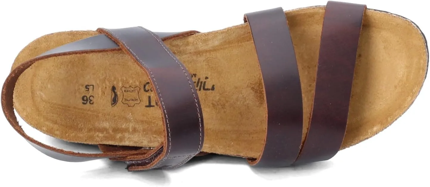NAOT Kayla Women’s Sandals - Supportive 3-Strap Design with Backstrap, Cork & Latex Footbed - Arch Support - Travel-Friendly Comfortable Walking Sandals for All-Day Wear