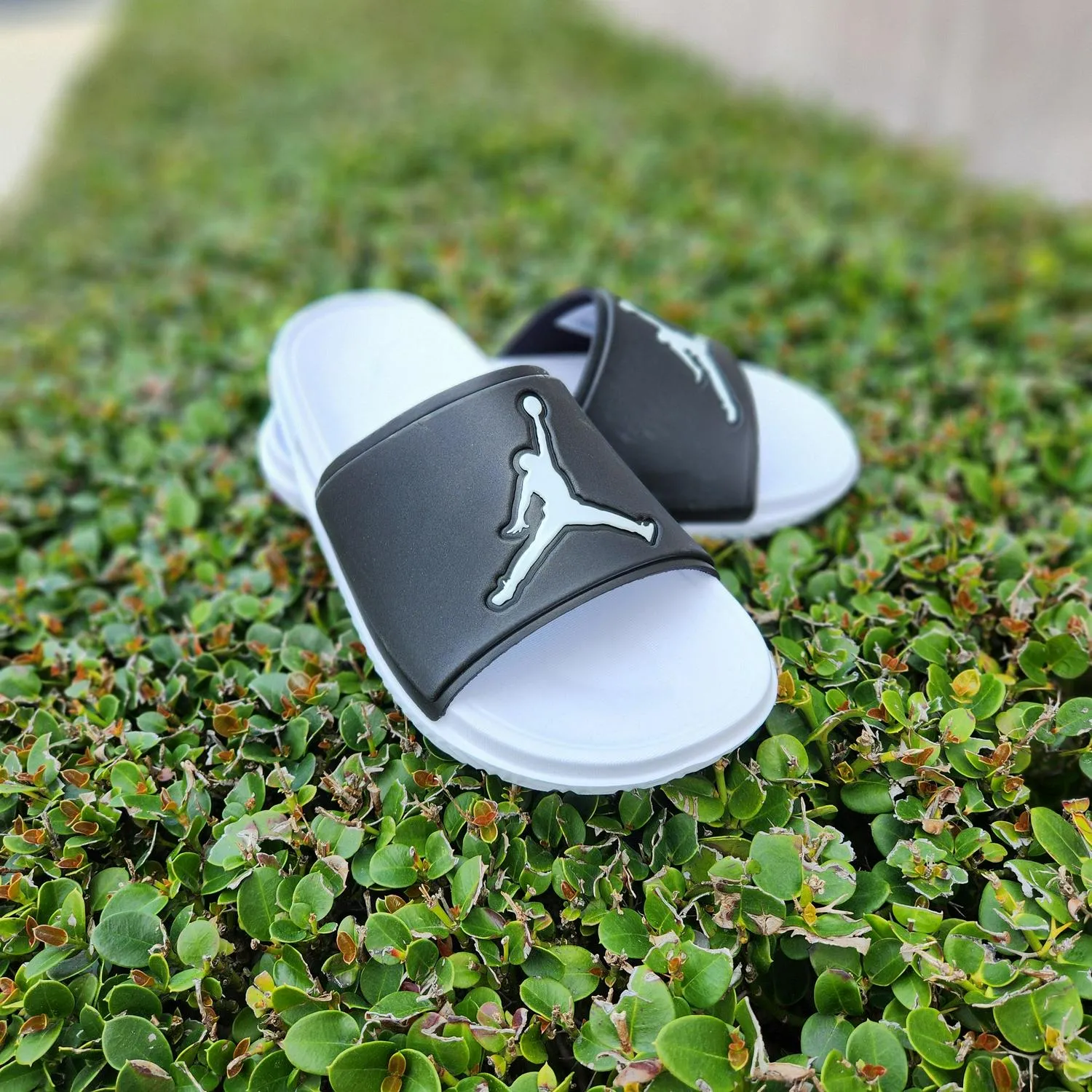 Nike Air Jordan Jumpman White Black FQ1598-010 Slide Sandal Slippers
