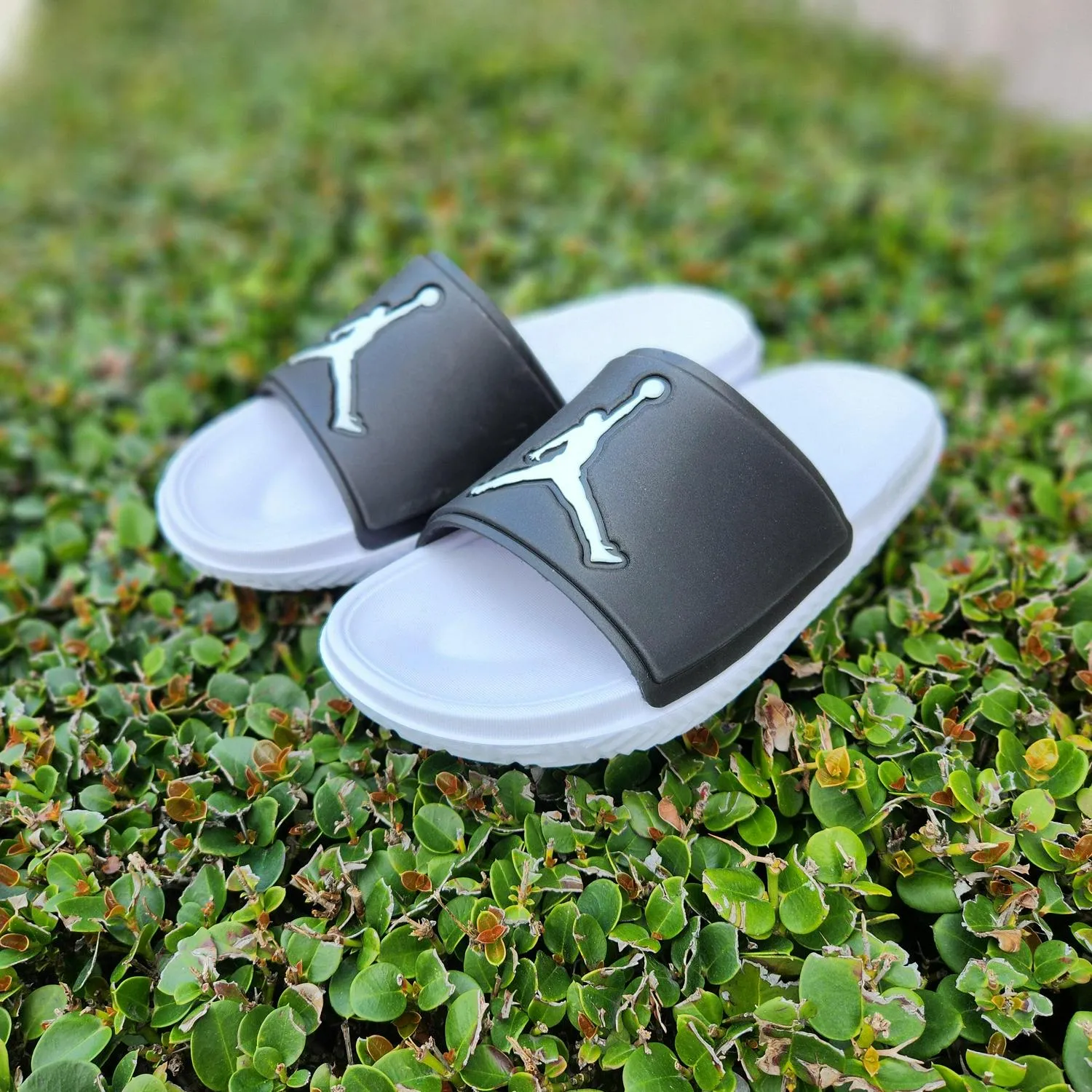 Nike Air Jordan Jumpman White Black FQ1598-010 Slide Sandal Slippers