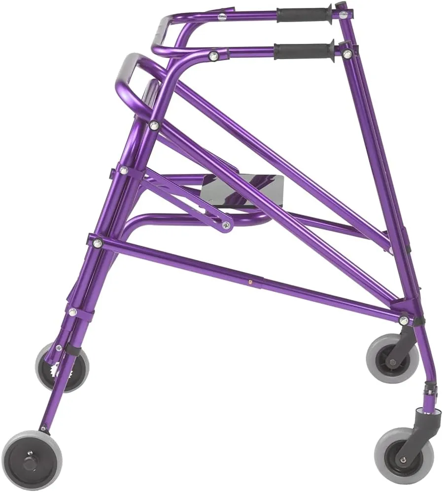 Nimbo 2G Mobility Aid Lightweight Posterior Walker with Seat, Large, Wizard Purple